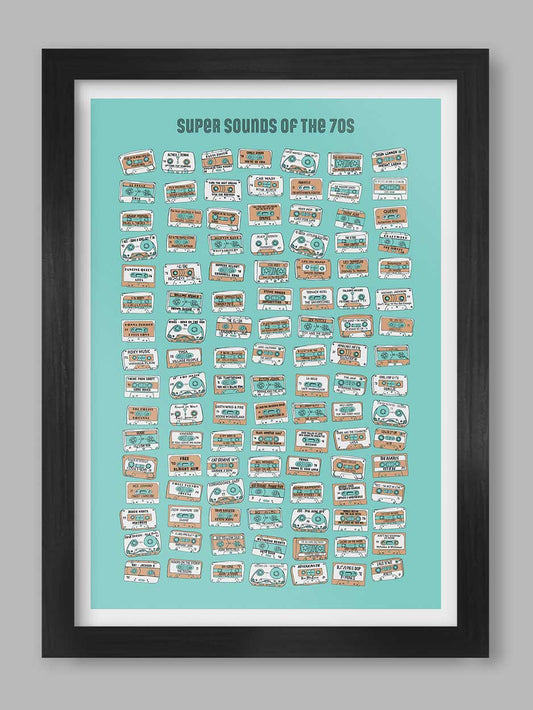 Super Sounds of the 70s - Music Poster Print