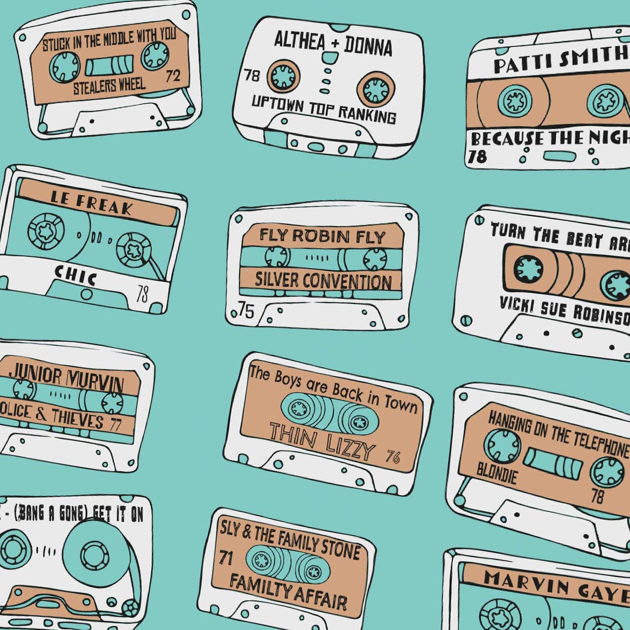 Super Sounds of the 70s - Music Print