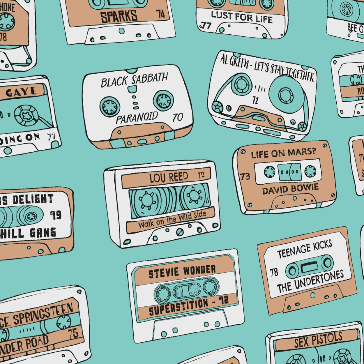 Super Sounds of the 70s - Music Print
