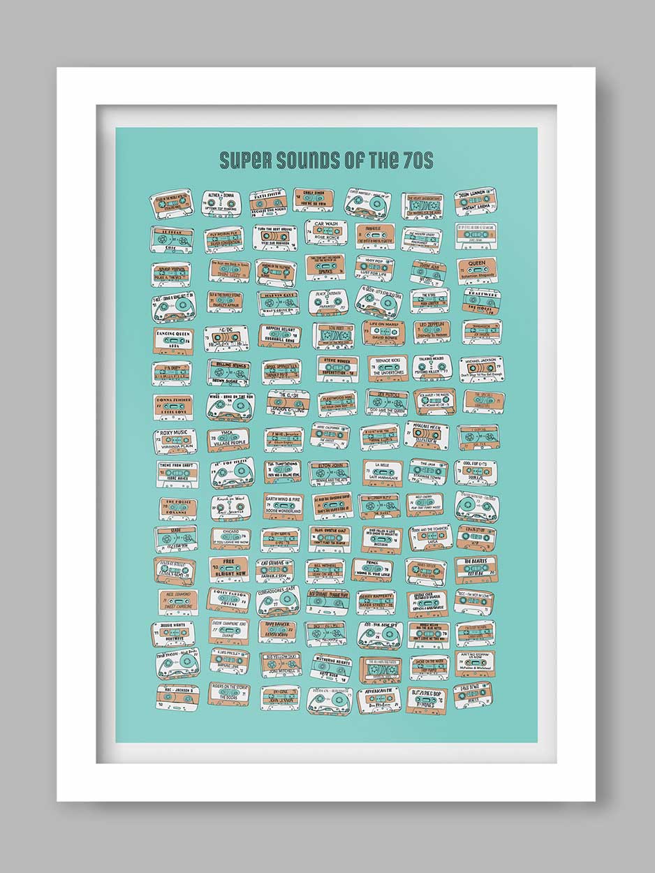 Super Sounds of the 70s - Music Print