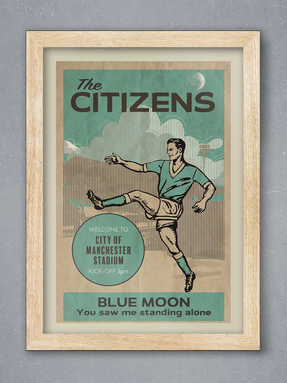 The Citizens, Manchester City - Football Print