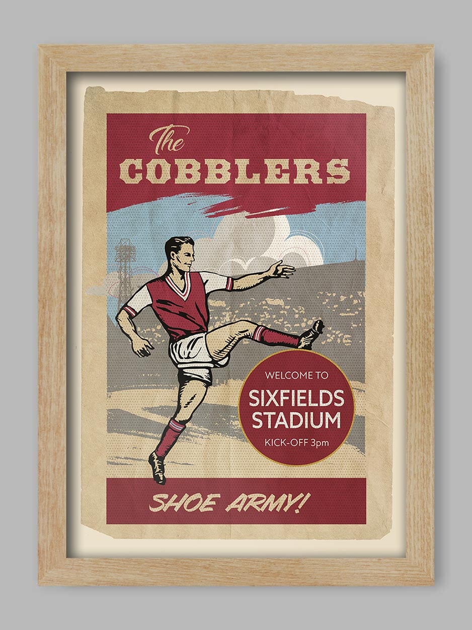 The Cobblers, Northampton Town - Football Print