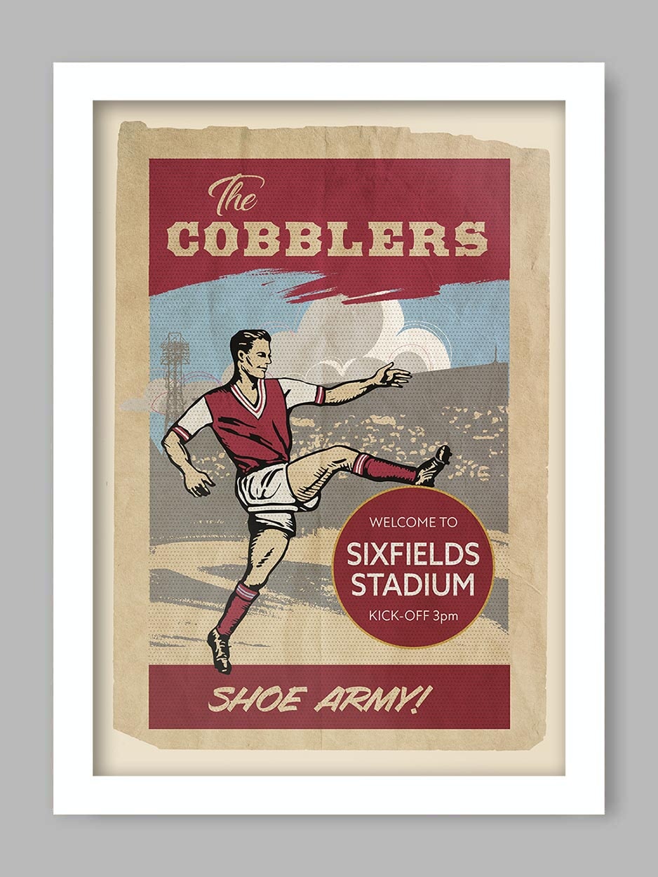 The Cobblers, Northampton Town - Football Print