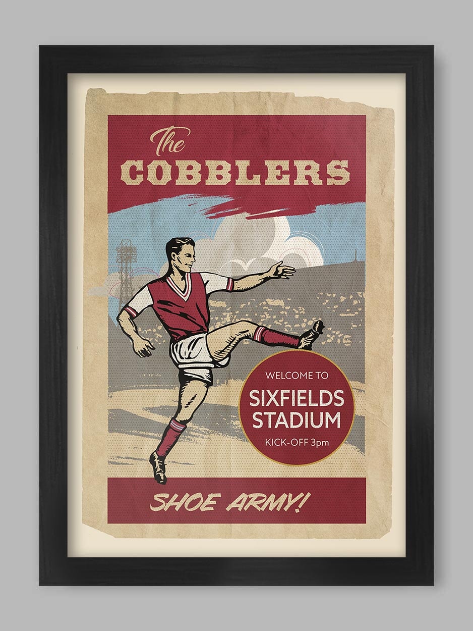 The Cobblers, Northampton Town - Football Print