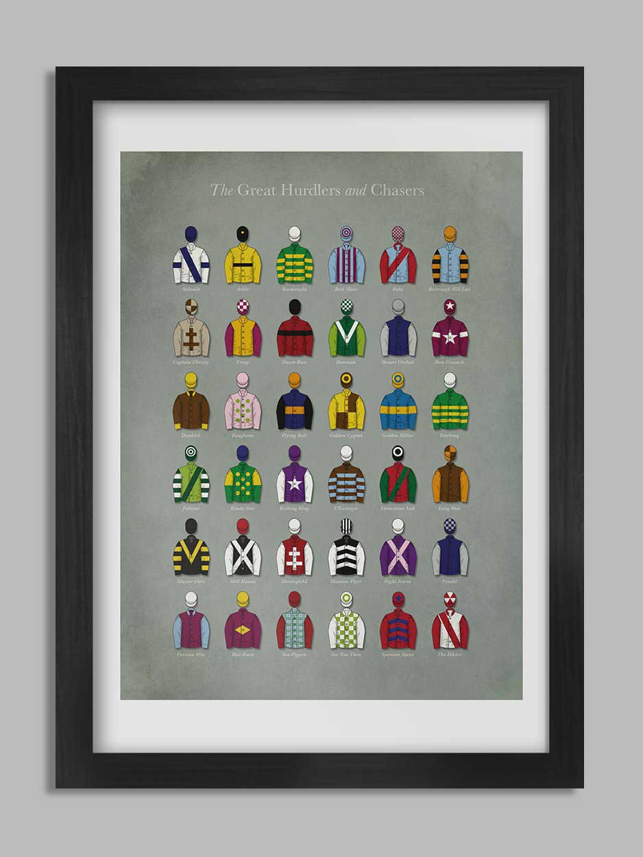 The Great Hurdlers and Chasers - Horse Racing Print