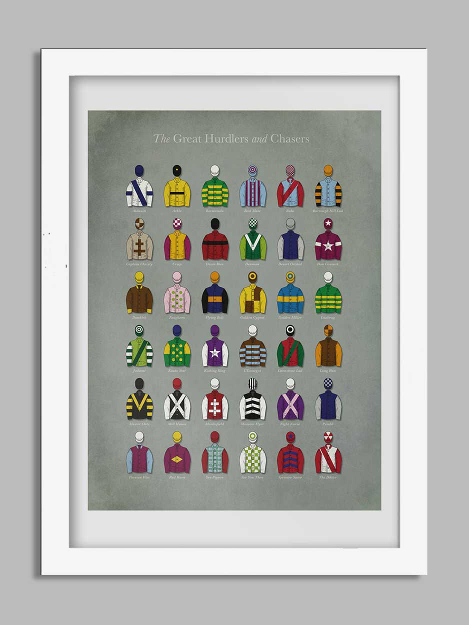 The Great Hurdlers and Chasers - Horse Racing Print