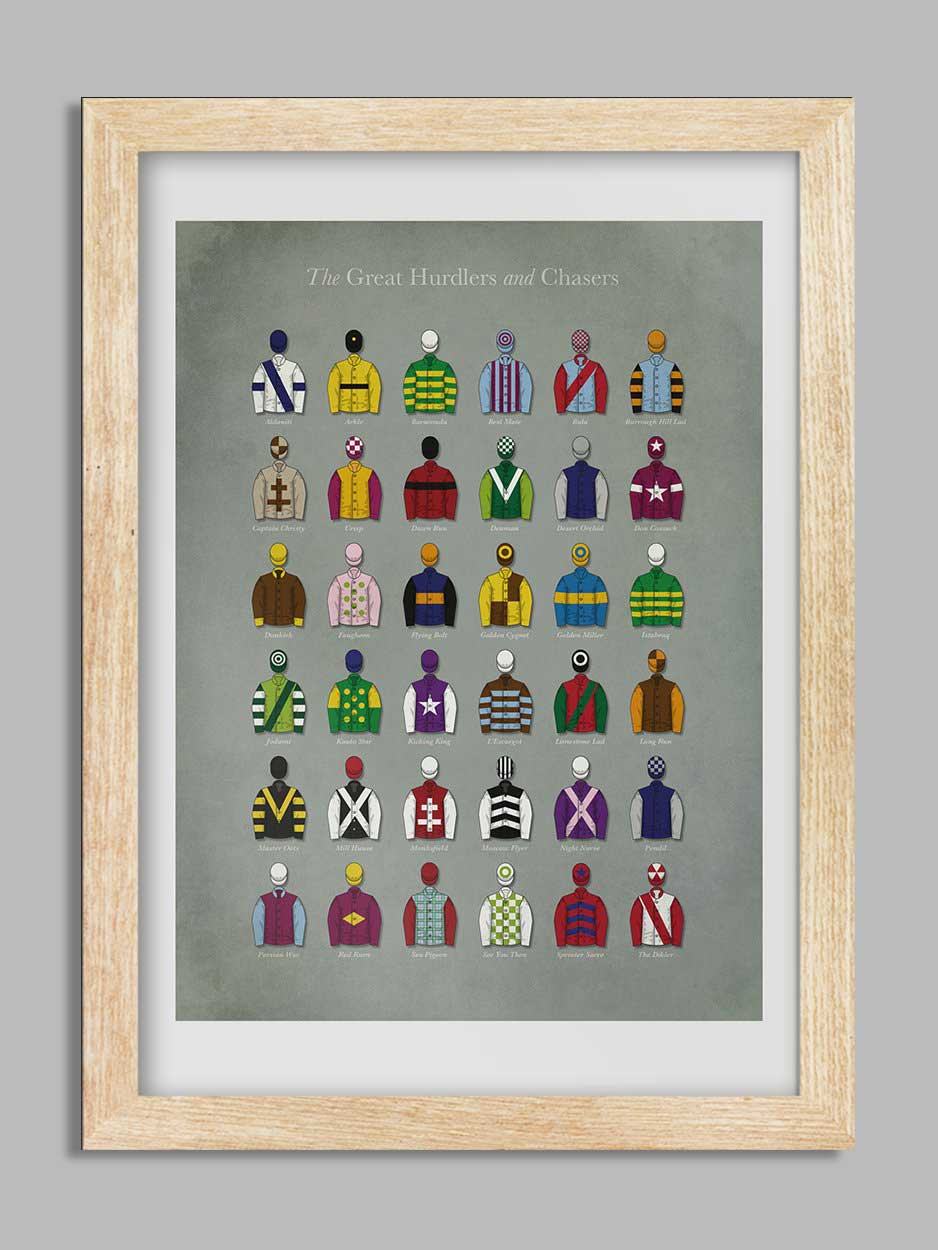 The Great Hurdlers and Chasers - Horse Racing Print