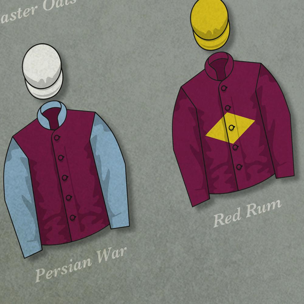 The Great Hurdlers and Chasers - Horse Racing Print