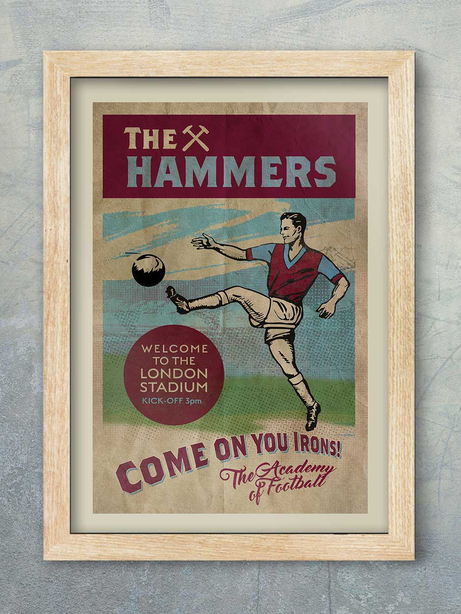 The Hammers, West Ham United - Football Print