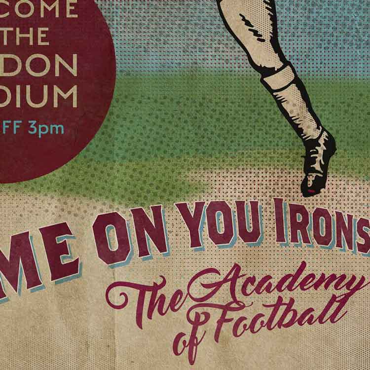 The Hammers, West Ham United - Football Print