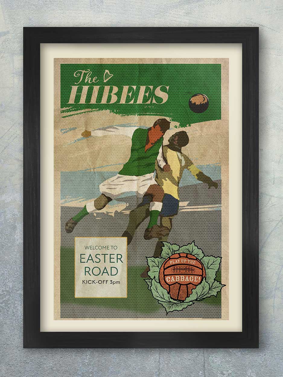 The Hibees, Hibernian - Football Print
