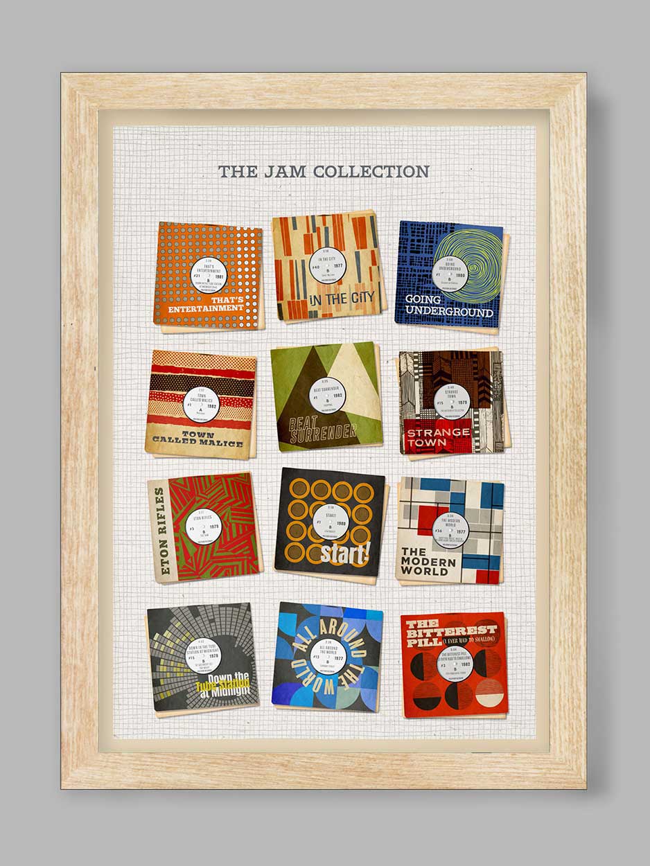 The Jam Collection - Music Print