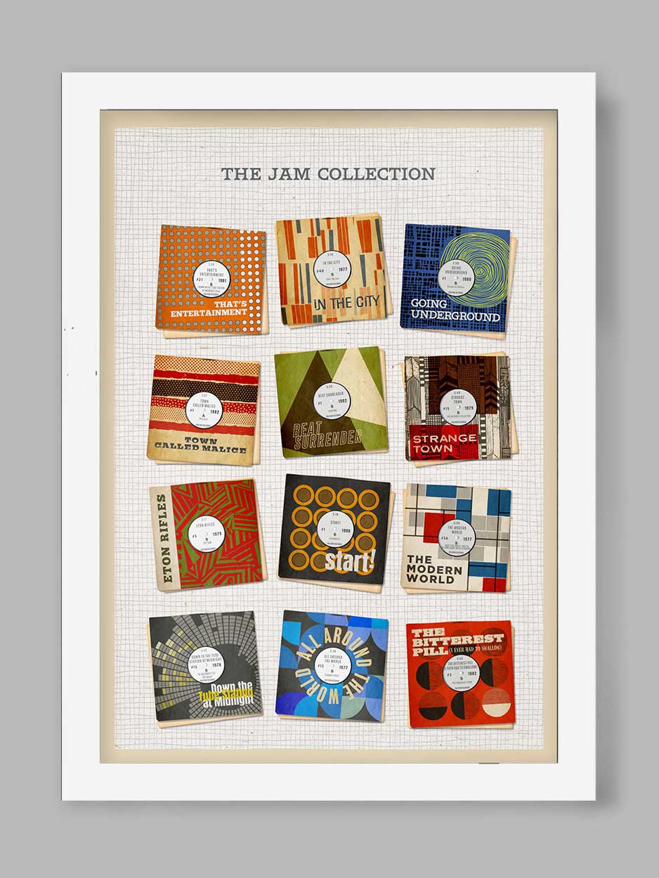 The Jam Collection - Music Print