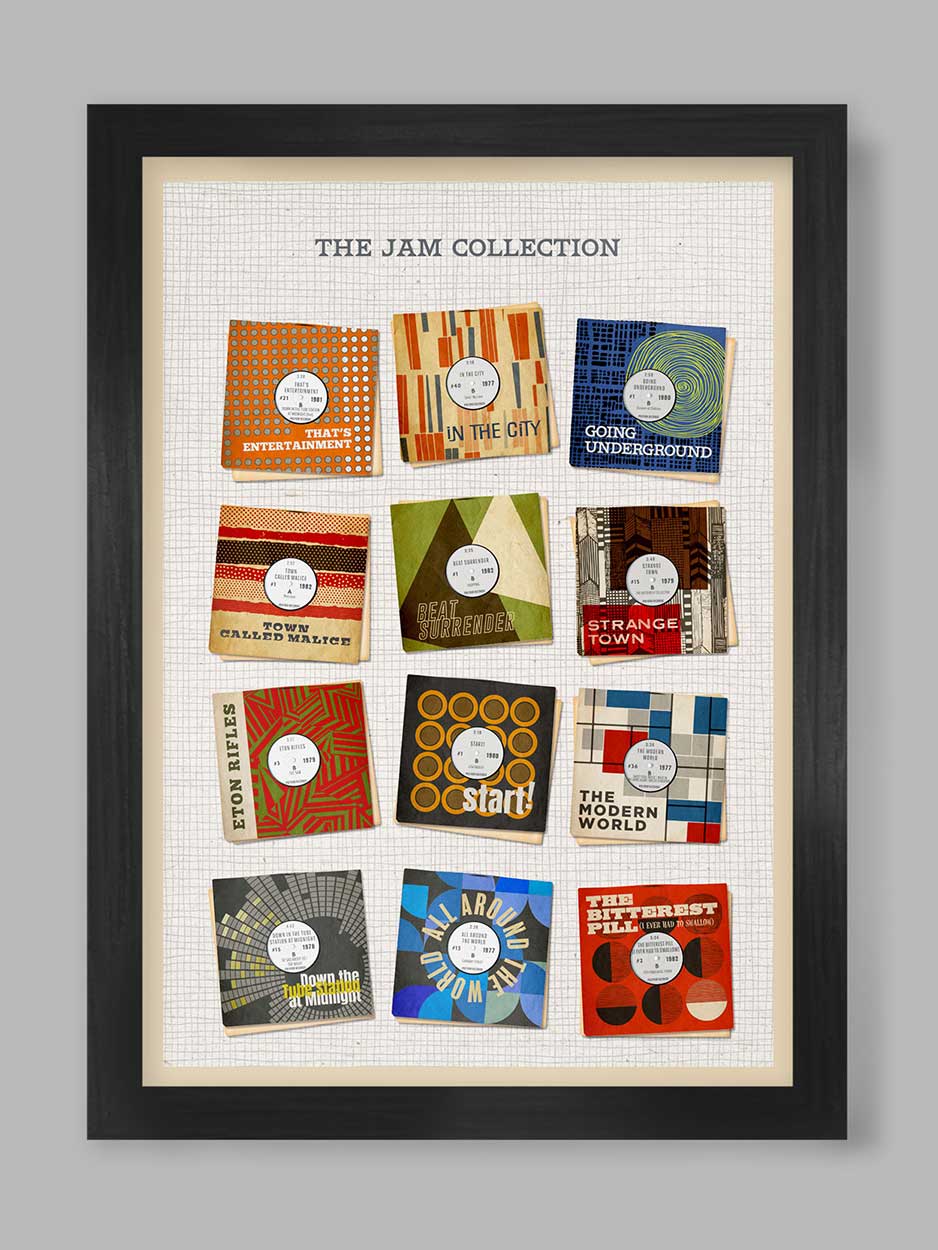 The Jam Collection - Music Print