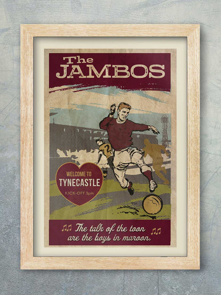 The Jambos, Hearts - Football Print