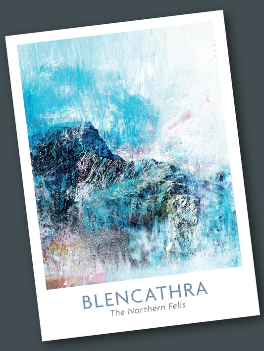 Blencathra Abstract  -  Blank Greeting Card
