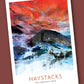 Haystacks Abstract  -  Blank Greeting Card