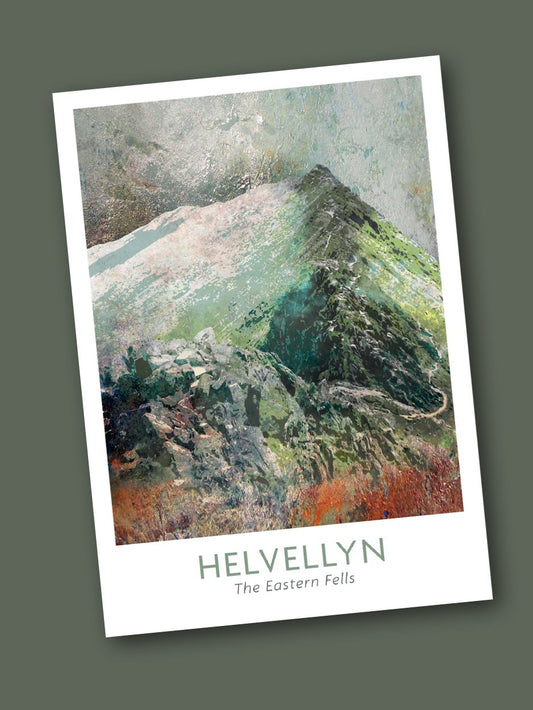Helvellyn Abstract  -  Blank Greeting Card