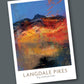 Langdale Pike Abstract  -  Blank Greeting Card