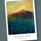 Scafell Pike Abstract  -  Blank Greeting Card