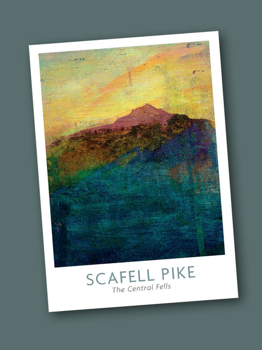 Scafell Pike Abstract  -  Blank Greeting Card