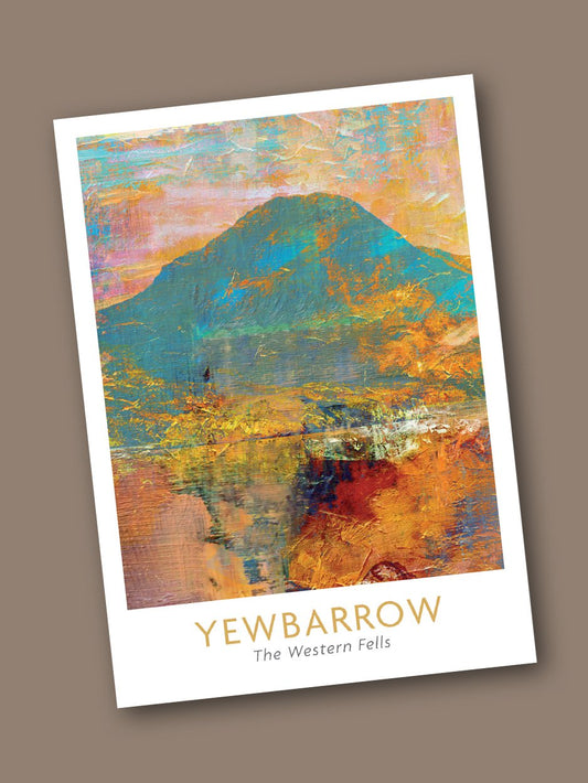 Yewbarrow Abstract  -  Blank Greeting Card