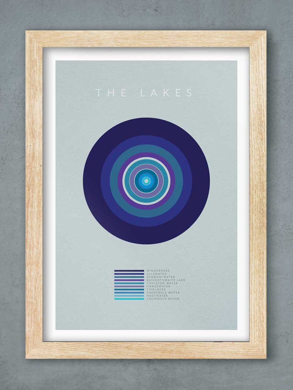 The Lakes Modernist - Lake District Print