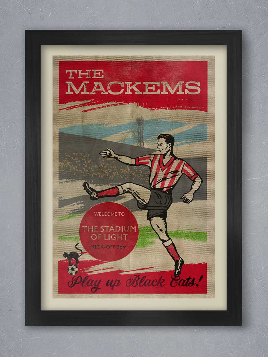 The Mackems, Sunderland - Football Print
