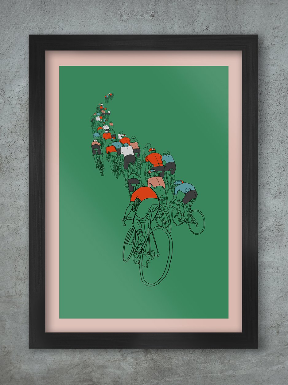 The Peloton - Cycling Print