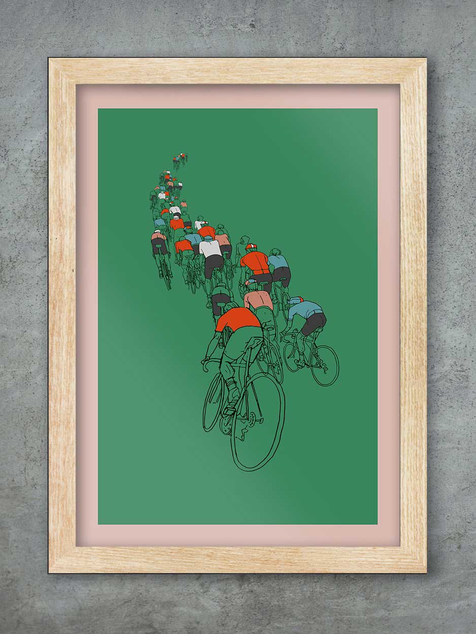 The Peloton - Cycling Print