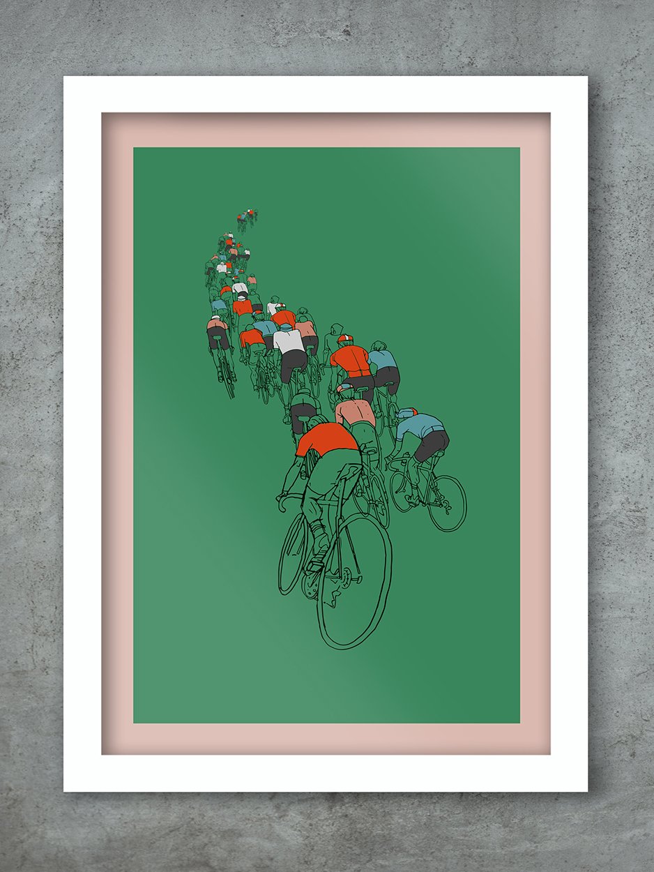 The Peloton - Cycling Print