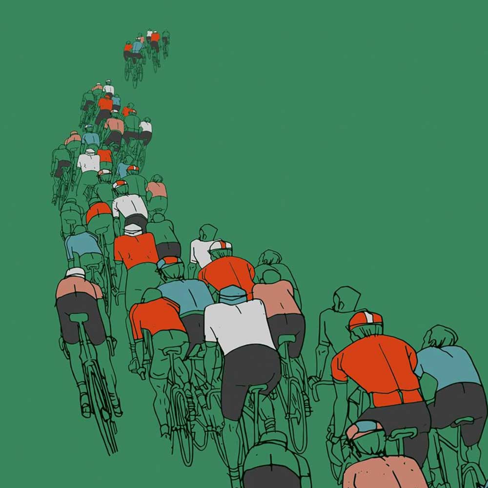 The Peloton - Cycling Print