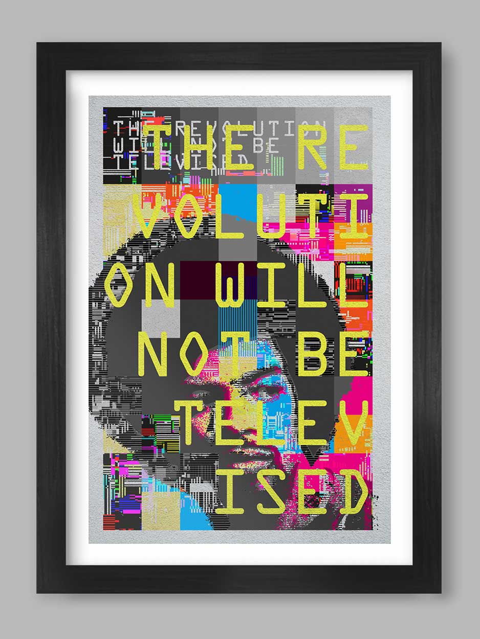 The Revolution Will Not Be Televised - Music Print