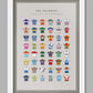 The Velorati - Cycling Jersey Poster Print