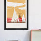 The Broads National Park - Poster Print. Established in 1989, the Broads takes in wetlands in both Norfolk and Suffolk.