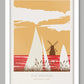 The Broads National Park - Poster Print. Established in 1989, the Broads takes in wetlands in both Norfolk and Suffolk.