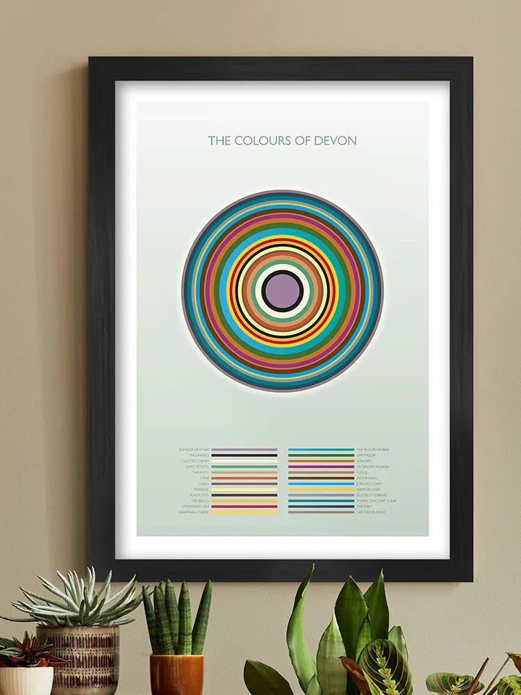 The Colours of Devon Print
