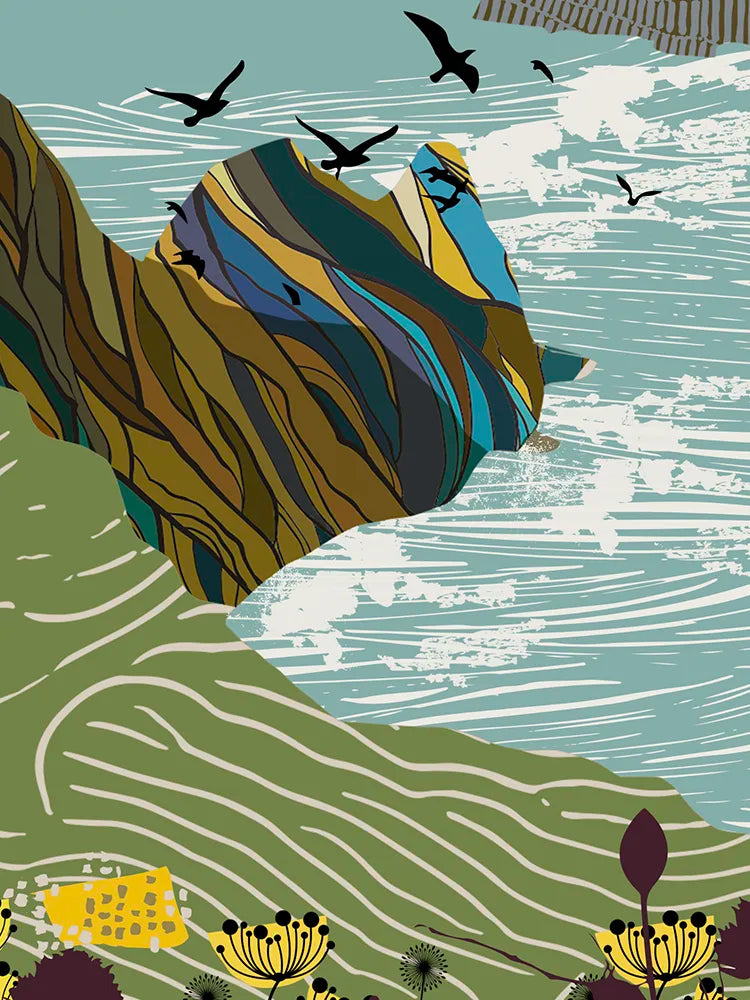 Three Cliffs Bay - Gower Print