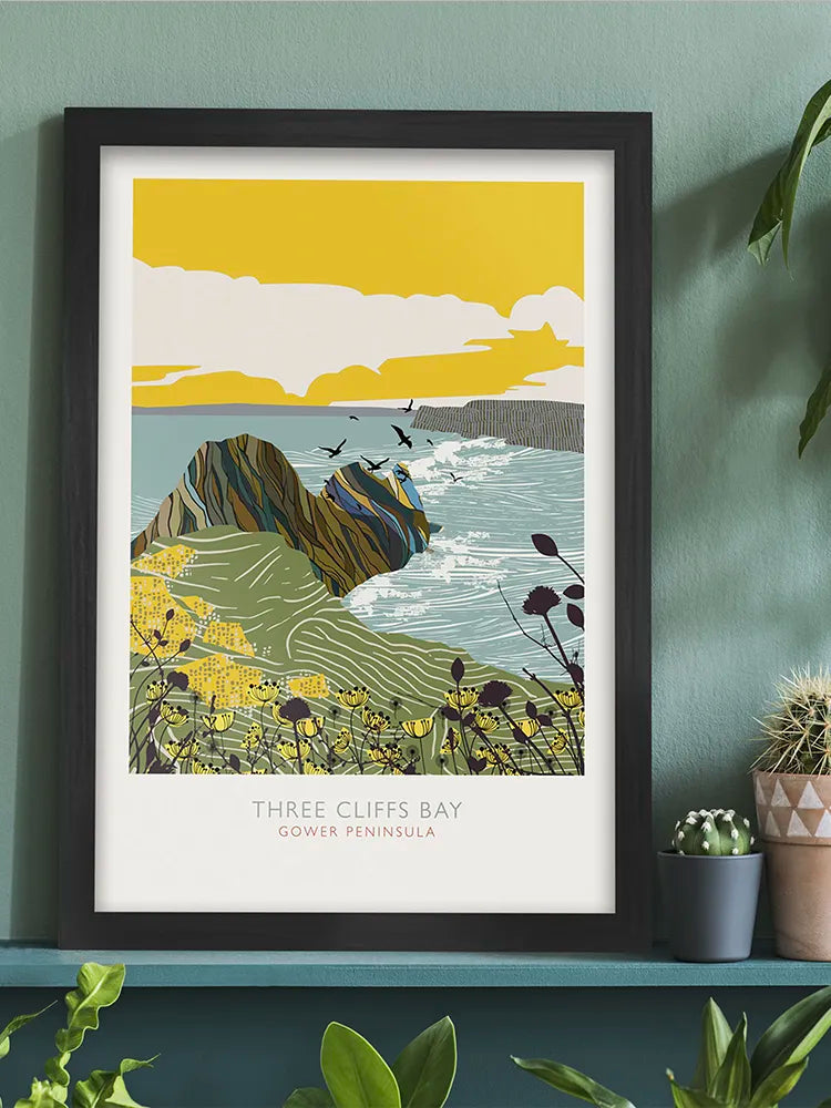 Three Cliffs Bay - Gower Print