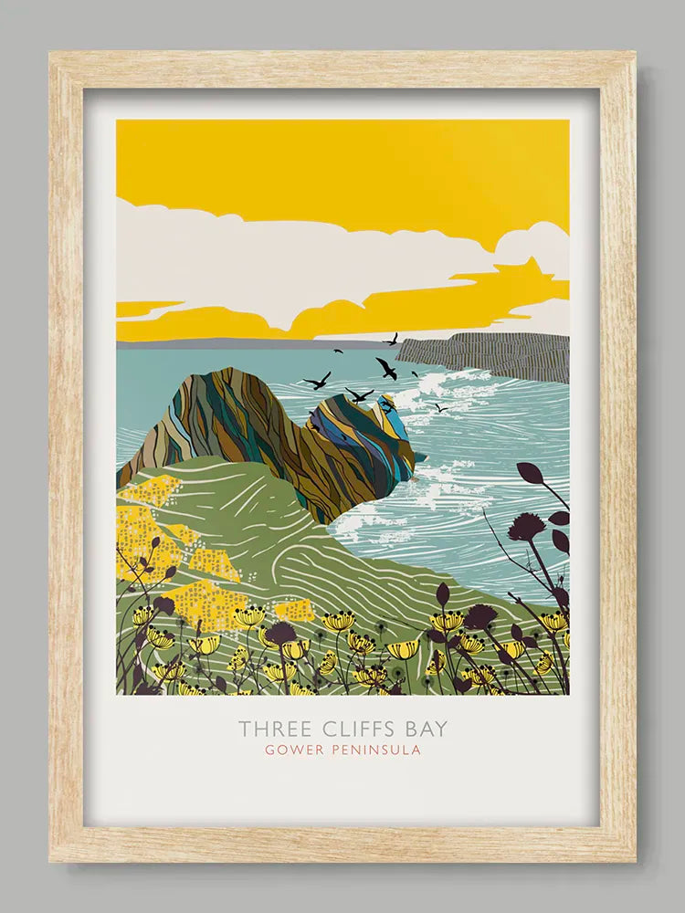 Three Cliffs Bay - Gower Print
