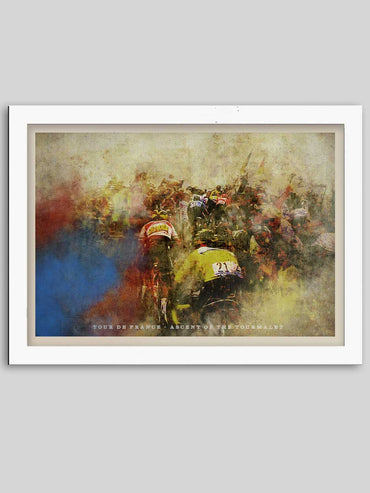 Tour de France - The Ascent of the Tourmalet cycling poster