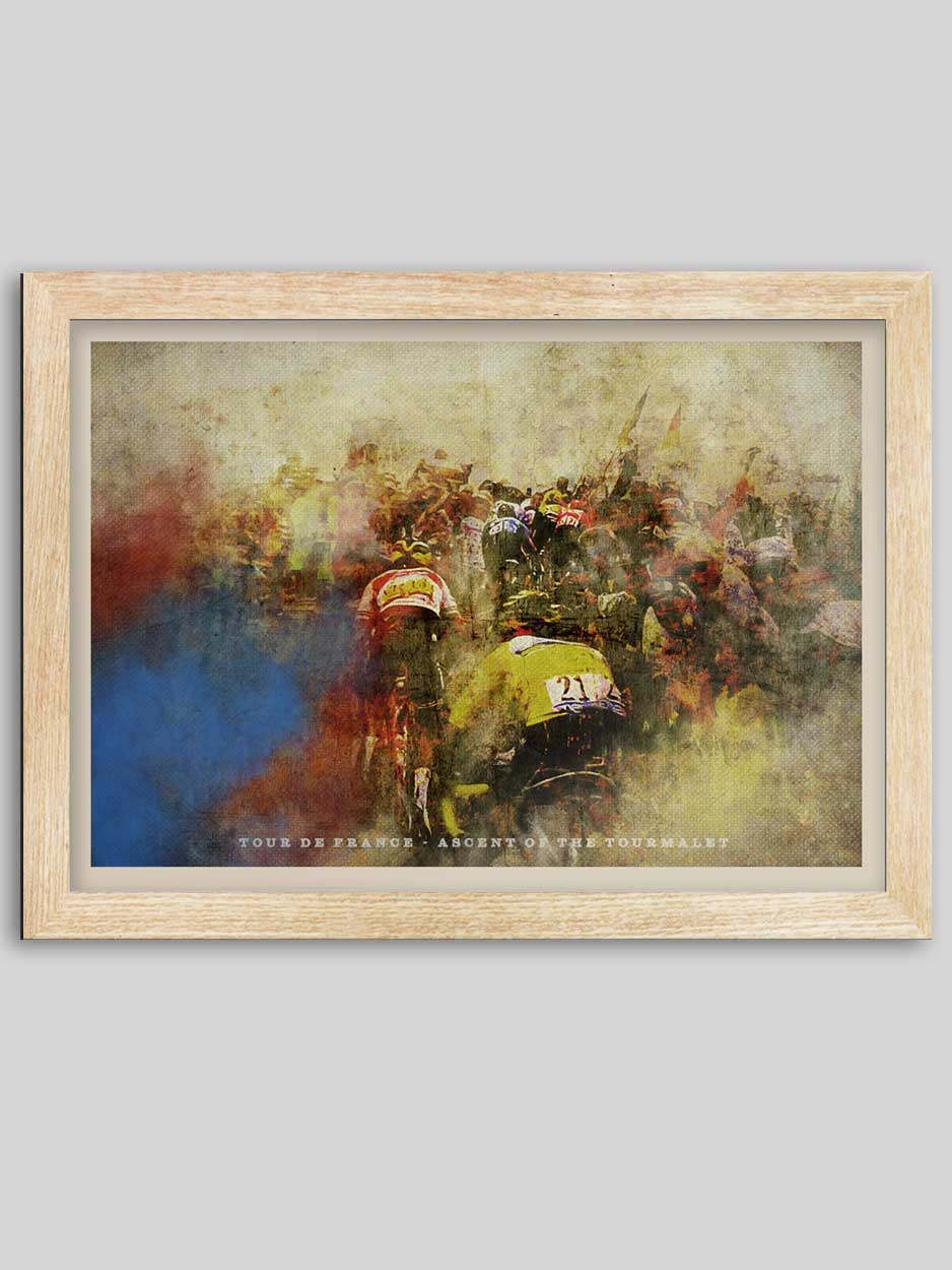 Tour de France, The Ascent of the Tourmalet - Cycling Print
