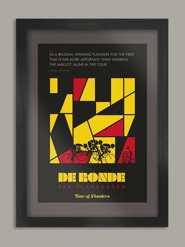 Tour of Flanders, The Monuments - Cycling Print