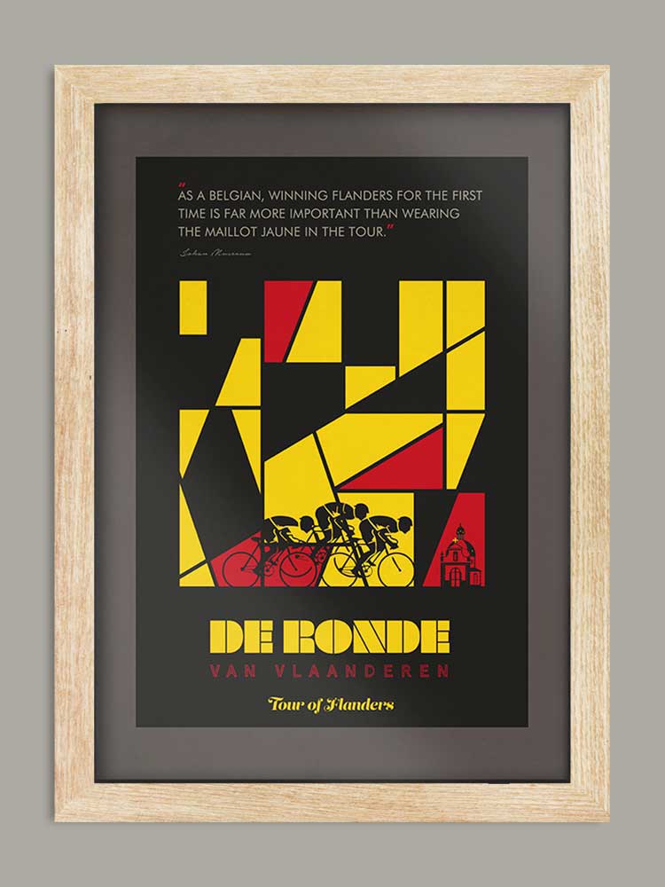 Tour of Flanders, The Monuments - Cycling Print