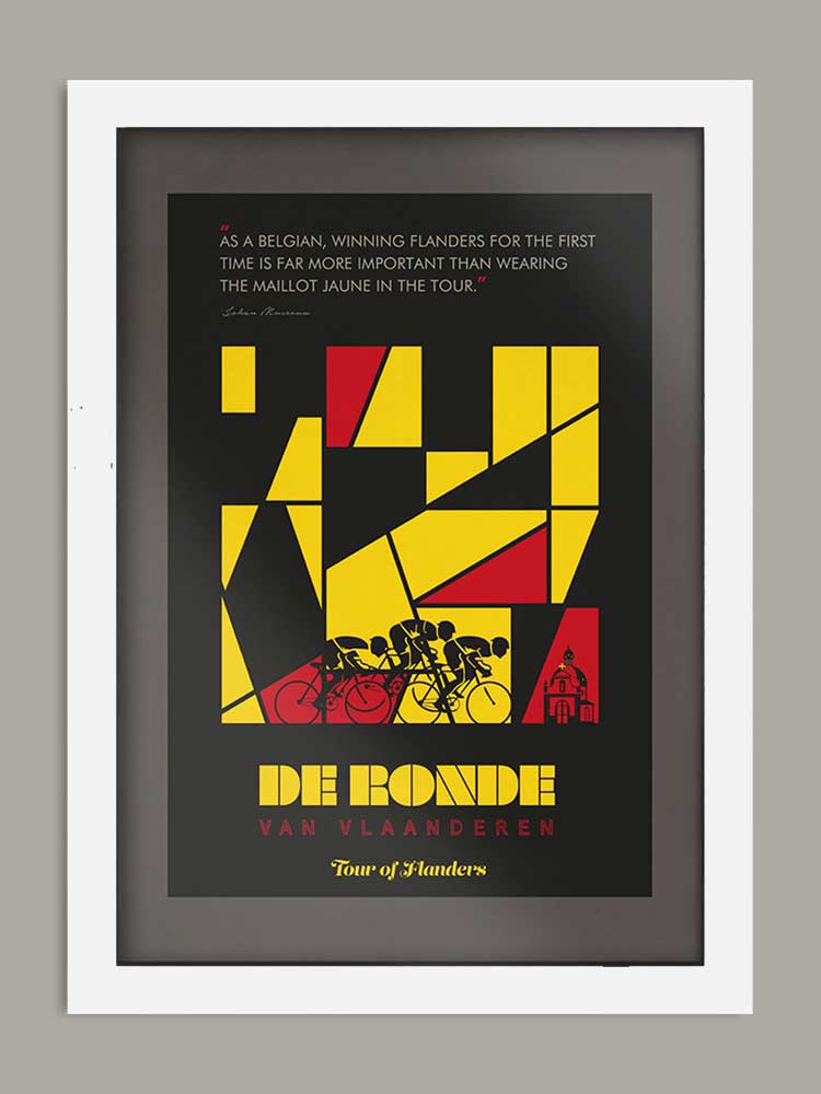 Tour of Flanders, The Monuments - Cycling Print