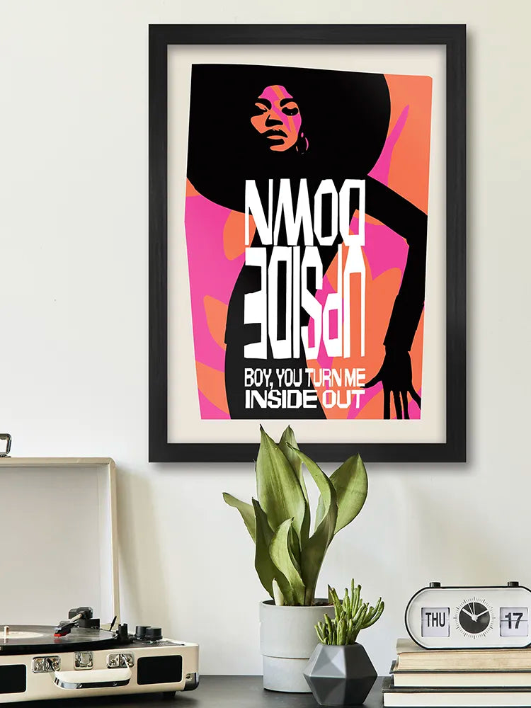 Upside Down - Music Poster Print