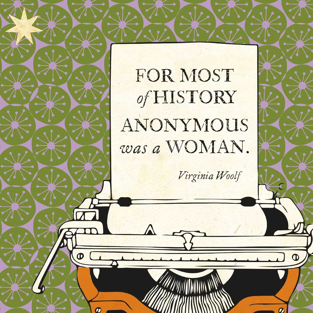 Virginia Woolf Literary Quote Print