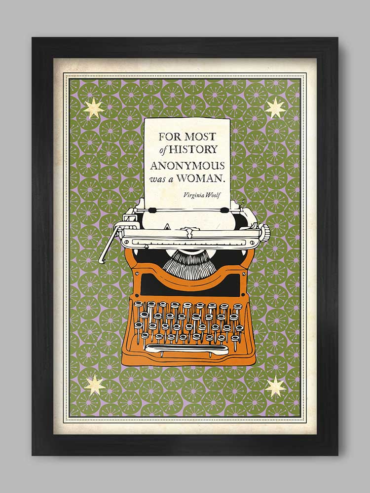 Virginia Woolf Literary Quote Print