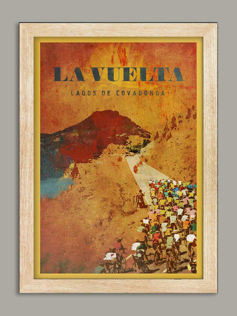 Vuelta a Espana, Lagos de Covadonga - Cycling Print