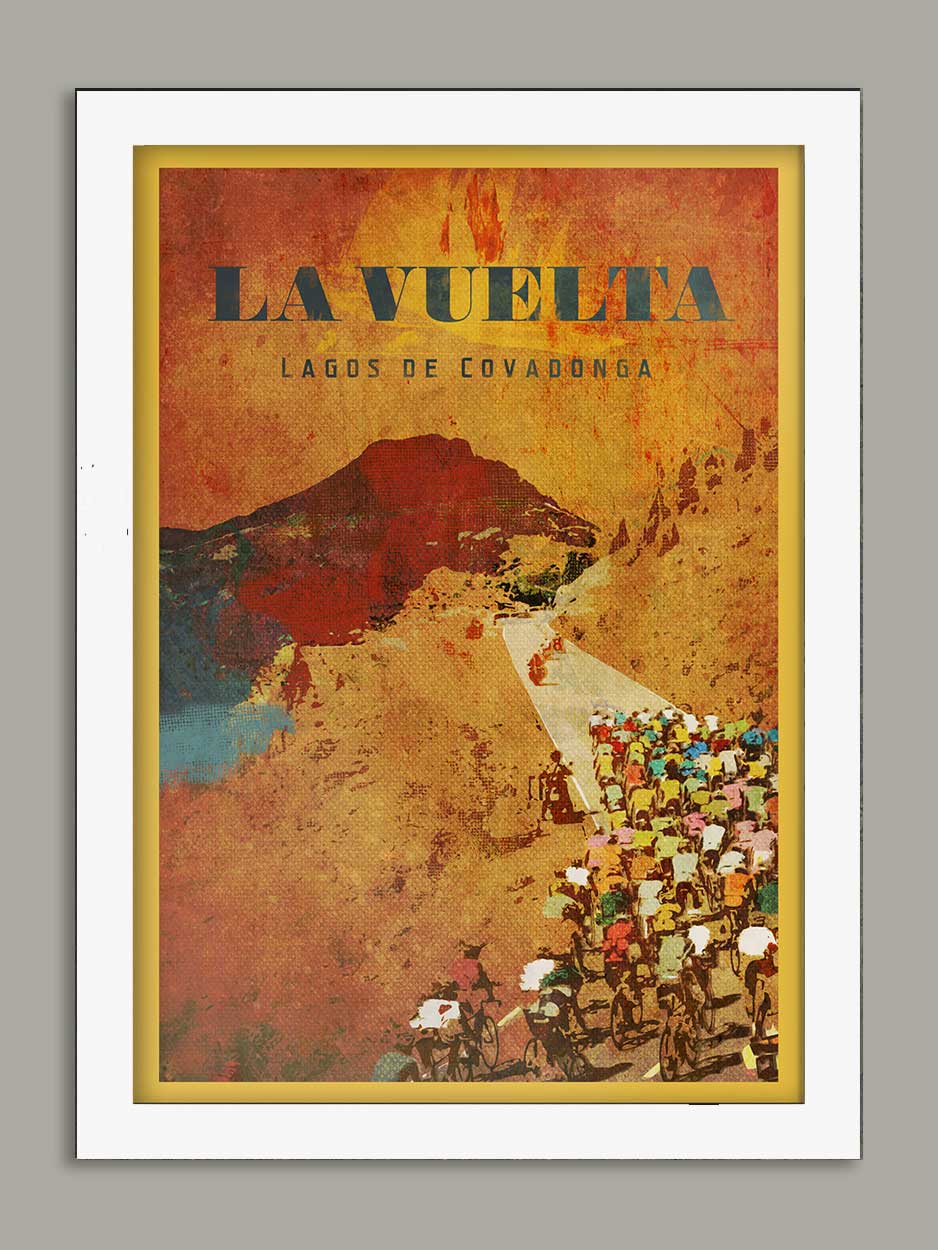 Vuelta a Espana, Lagos de Covadonga - Cycling Print